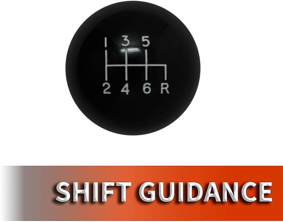 Speed Dawg M501JP-EW-6RDR-UM Jeep Officially Licensed 6 Speed Reverse Lower Right Shift Knob for 2007-2018 Wrangler JK, Black/White