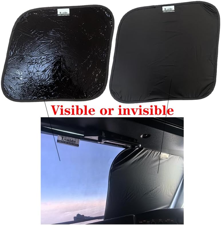 Easyflighter B737 Aircraft Cockpit Sunshade （Double-Faced） (B737 Front Half Visible)