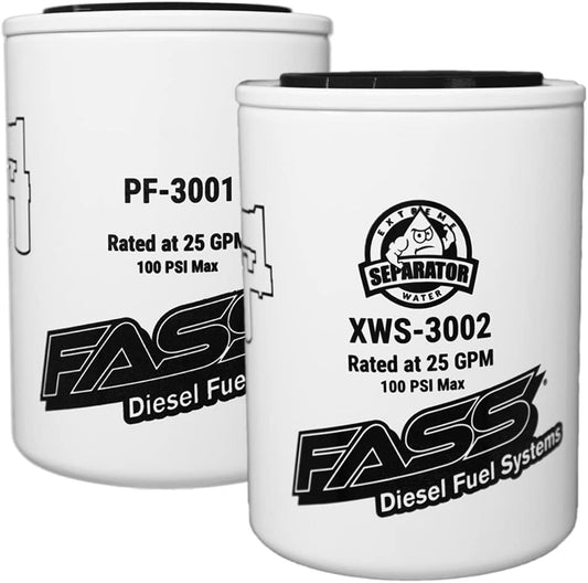 FASS Titanium Series Fuel Filter Package XWS-3002 / PF-3001 | Replaces FF-3003