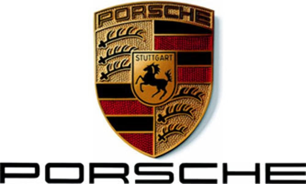 Original Porsche Grey Crest Key Tag Ring, WAP0500970H