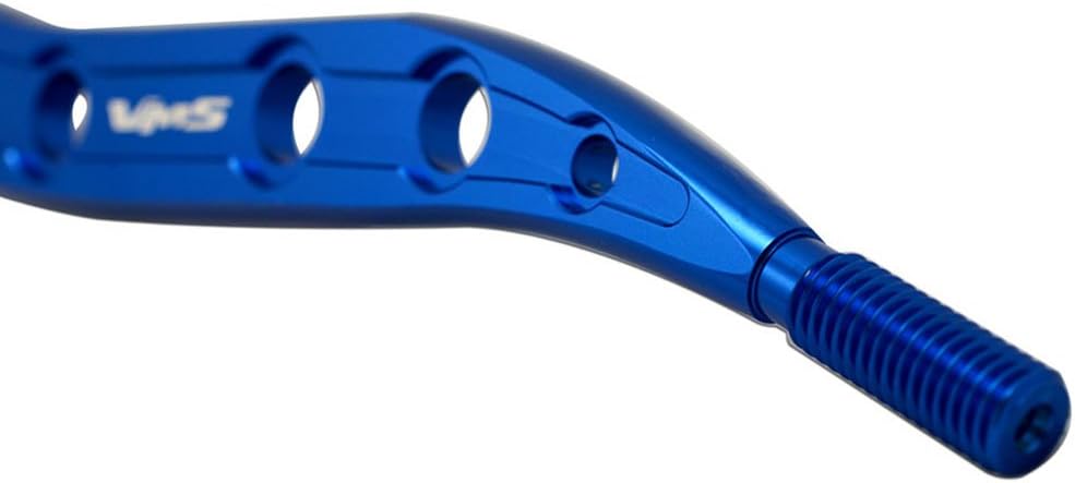 VMS Racing Dual Bend SHORT THROW SHIFTER in BLUE CNC Aluminum Metal for Honda Civic CX LX DX EX Si CRX CTR iTR VTEC V-TEC LS GS GSR 2DR 4 DR 2 4 Door Coupe Hatchback HB JDM 88 89 90 91 92 93 94 95 96 97 98 99 00