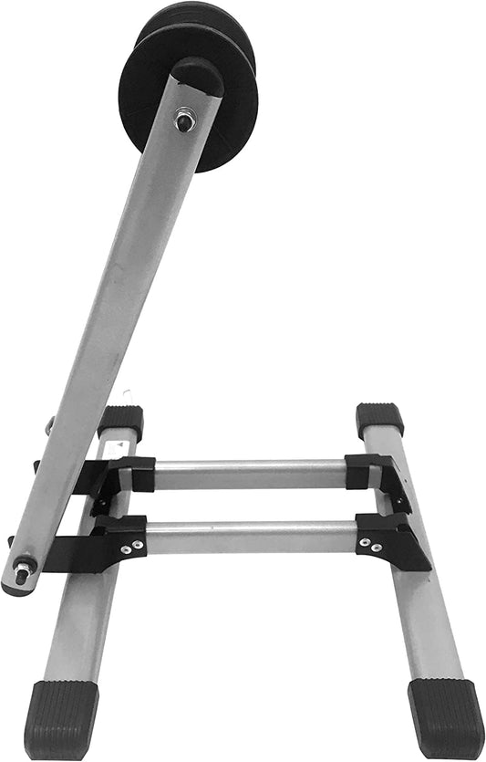 MAXXHAUL 80717 Foldable Floor Bike Stand Fits 20"-29" Sports Bicycles, Black and Gray