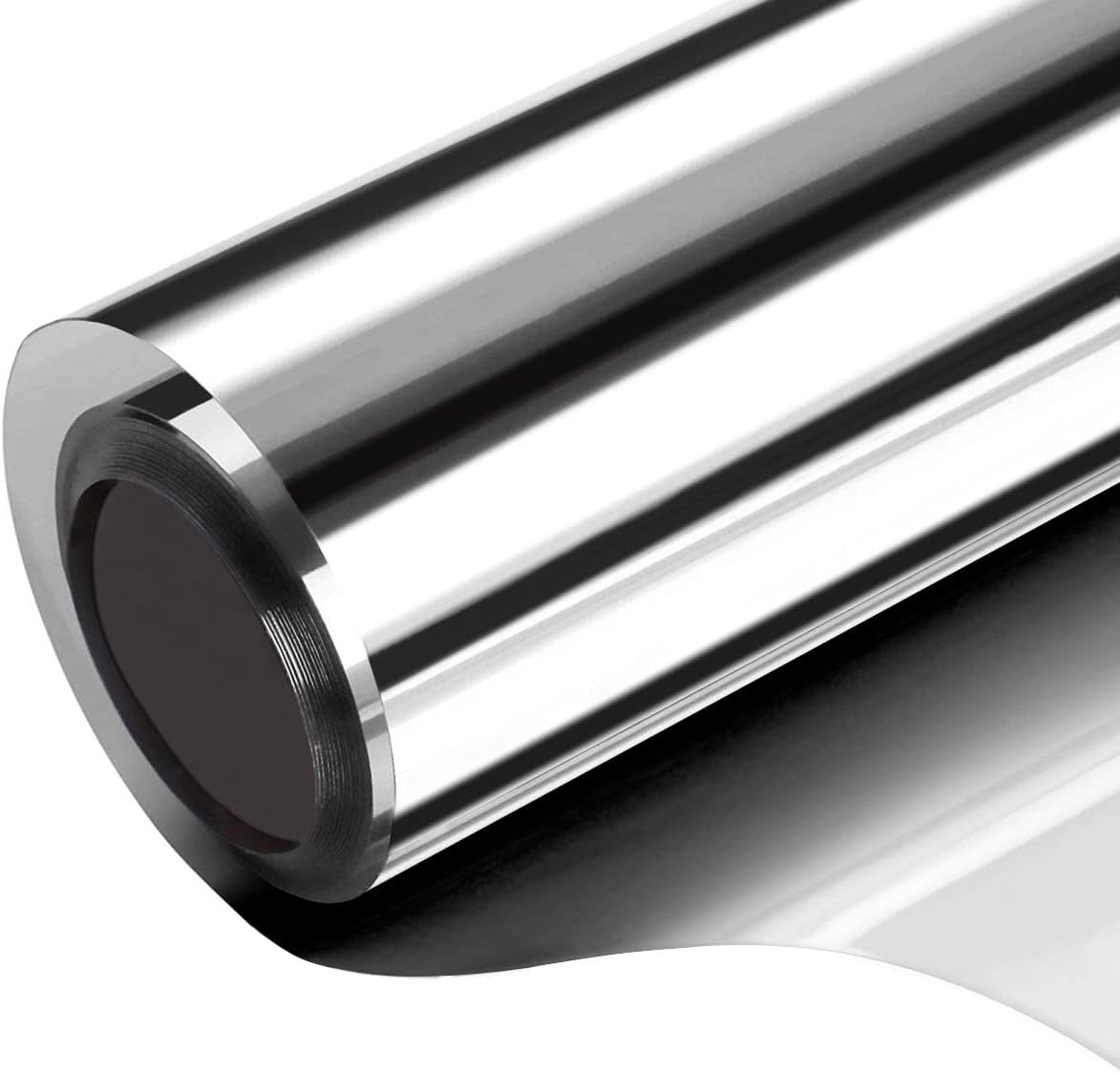 WochiTV Total Blackout Window Film 100% Light Blocking Non Adhesive No Residue Removable Opaque Static Cling Privacy Glass Tint for Home Bedroom Darkening Heat Control (35.4 in x 16.4 Ft)
