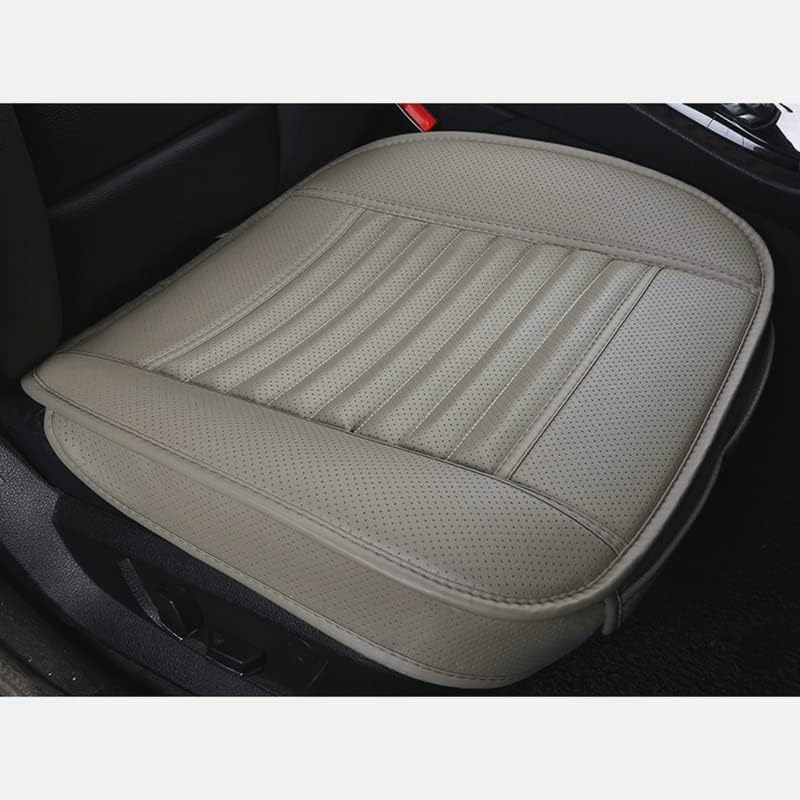 HCMAX Car Interior Seat Cushion Cover Edge Wrapping Pad Mat for Auto Car Supplies PU Leather [Without Backrest] Brown 3 Pack