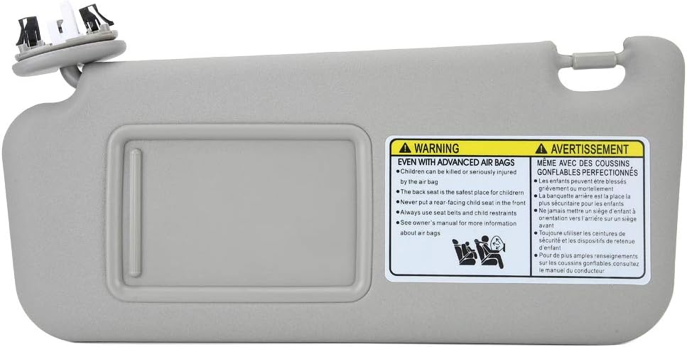 zhuolong Car Sun Visor Left Driver Side 74320‑42501‑B2 Fit for RAV4 2006‑2009 Gray