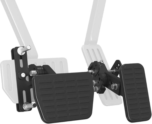 WODHMIEY Gas and Brake Pedal Extenders, Universal Pedal Extender Assembly for Cars, Go Karts, Upgraded Anti Slip, Adjustable Length Angle Pedal Extenders