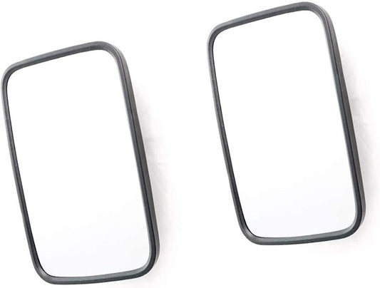 Interior Rearview Mirrors,2 Pcs Universal Rear View Mirrors,Tractor Mirror- 255 X 163 Mm Wing Mirror Set for Truck Caravan Tractor Excavator Construction Machines,Agricultural,Black