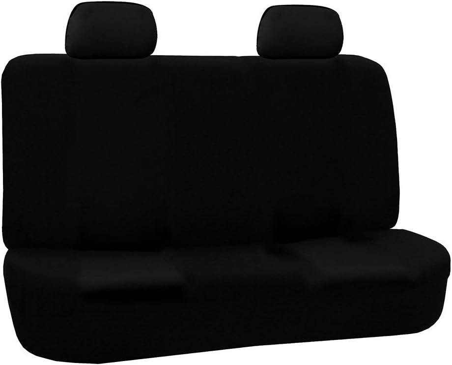 FH Group Car Seat Covers Front Set Cloth -Seat Covers for Low Back Seats with Removable Headrest,Universal Fit,Automotive Seat Cover,Airbag Compatible Car Seat Cover for SUV,Sedan,Van Burgundy