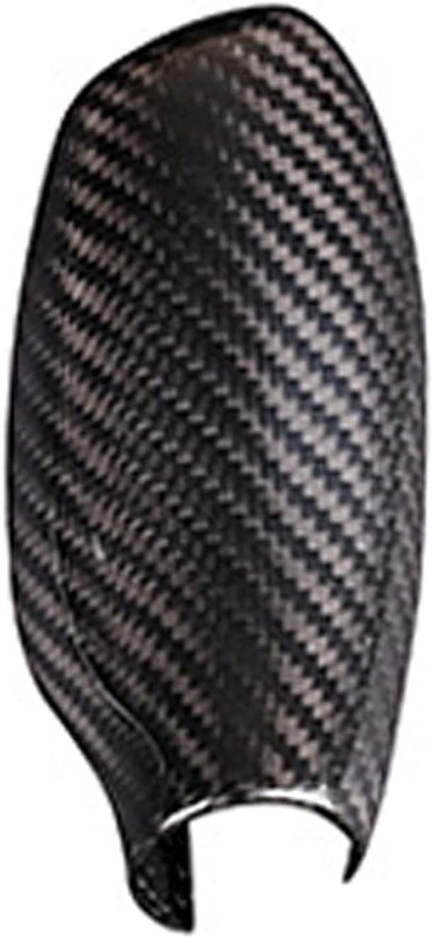 SYLCMB Carbon Fiber Speed Gear Shift Knob Head Cover Trim Sticker Fit for BMW 5 6 7 Series GT G32 G30 G11 G12 X3 X4 G01 G02 2016-2021 (Color Name : Black Carbon)