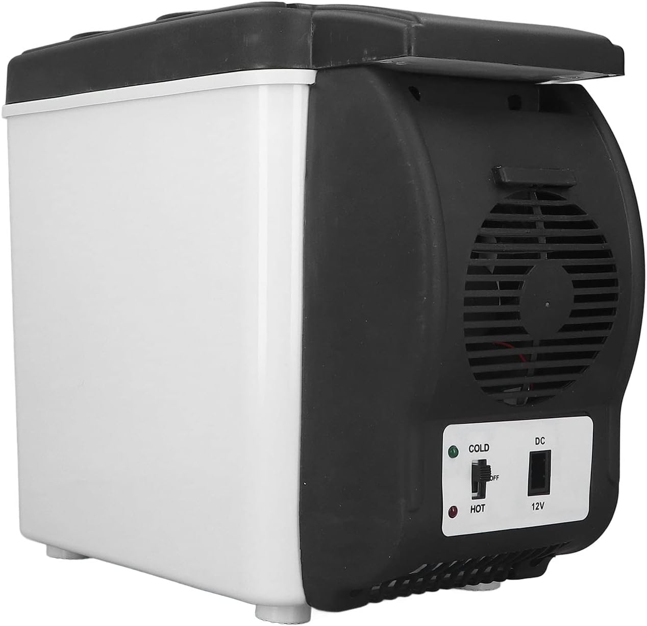 Portable Car Cooler, Mini Sized Portable Freezer 6L 12 Volt Car Fridge Multifunctional Food Grade Inner Liner Portable Car Cooler for Camping Truck Travel RV and Boat