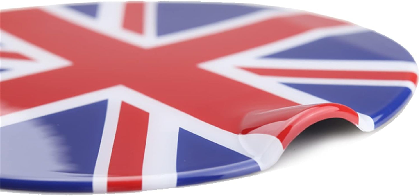 Union Jack UK Flag R ABS Cover Cap Case Compatible with Mini Cooper F57 Covertible 2016-2021 (Decoration Fuel Tank Door 1.0T)