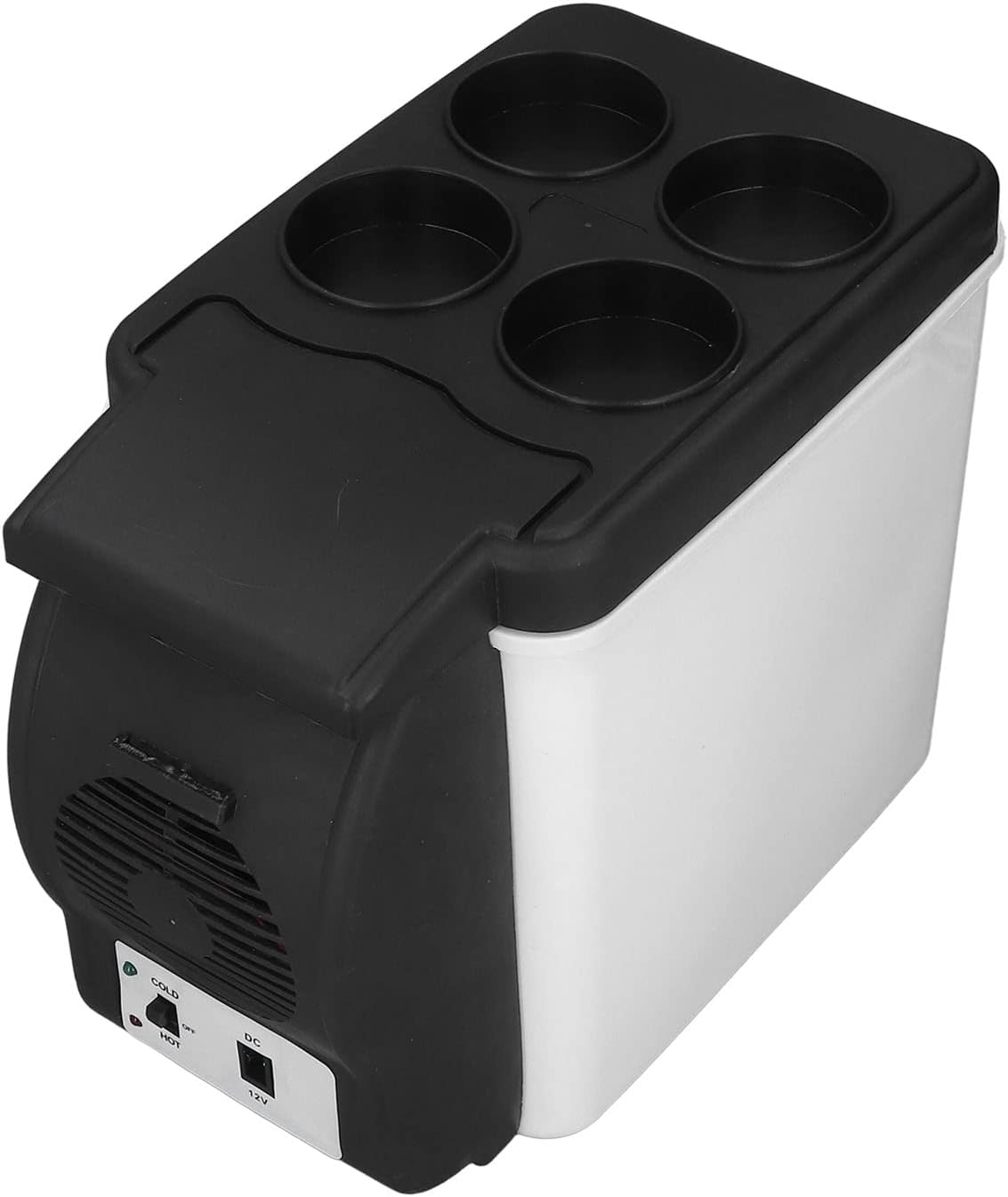 Portable Car Cooler, Mini Sized Portable Freezer 6L 12 Volt Car Fridge Multifunctional Food Grade Inner Liner Portable Car Cooler for Camping Truck Travel RV and Boat