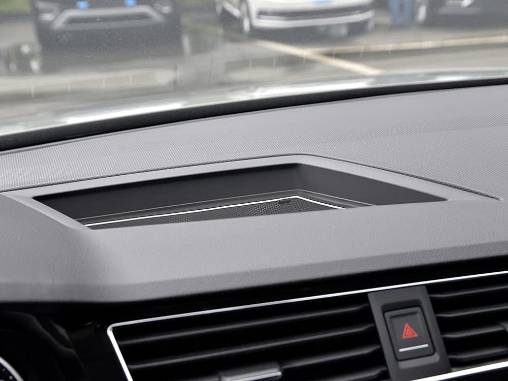 Auovo Anti Dust Mats for Volkswagen VW Tiguan Accessories 2024 2023 2022 2021 2020 2019 2018 Custom Cup Holder Door Center Console Liners Inserts for VW Tiguan (19pcs/Set) (White Trim)