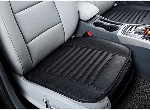 HONCENMAX Car Interior Seat Cushion Cover Pad Mat for Auto Car Supplies PU Leather Bamboo Charcoal [Without Backrest] - 2+1 Front & Rear Seat Covers