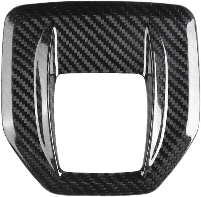 Acouto Gear Shift Panel Cover Carbon Fiber Fit for Alfa Romeo Giulia for Stelvio 2017-2019 Center Console Gear Shift Panel Cover Trim Car Interior Accessories