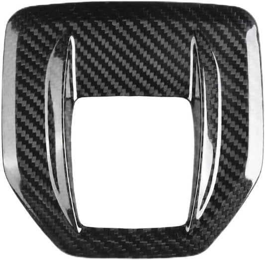 Acouto Gear Shift Panel Cover Carbon Fiber Fit for Alfa Romeo Giulia for Stelvio 2017-2019 Center Console Gear Shift Panel Cover Trim Car Interior Accessories