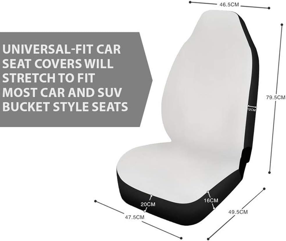 KEIAHUAN Galaxy Owl Car Seat Cover for Women Men, 2 Packs High Back Bucket Universal Fit Auto Seat Covers for Cars, Trucks, SUV, or Van