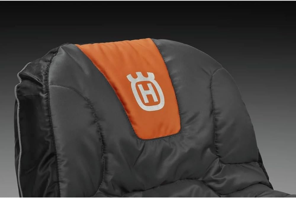Husqvarna Tractor Seat Cover Riding Mower Accessories, Orange/Gray
