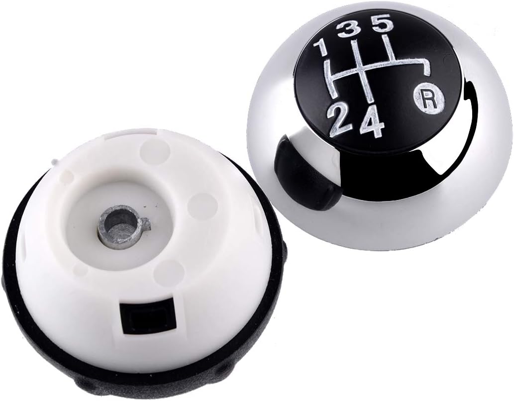 beler 5-Speed Gear Knob Manual Knob Head Ball Fit for Fiat 500 2012-2018# 55344048