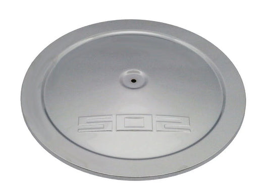 14 Inch Chrome Steel Round Air Cleaner Top With 502 CID Logo For Chevy Ford
