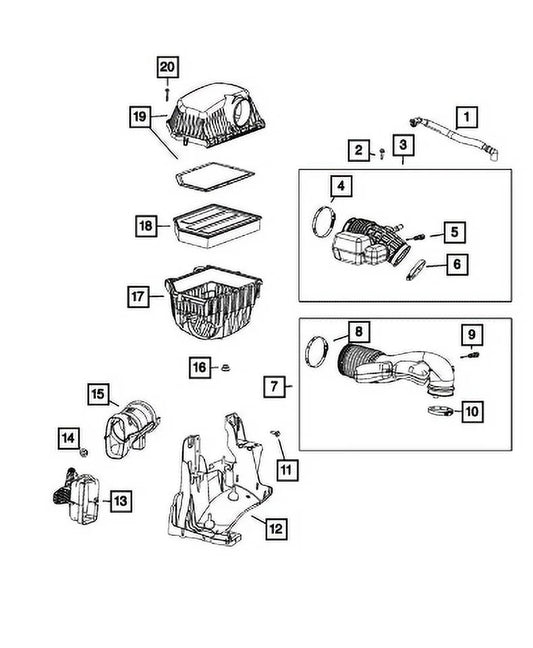 New Genuine Mopar Filter Air 2022-2023 OE 68422284AB