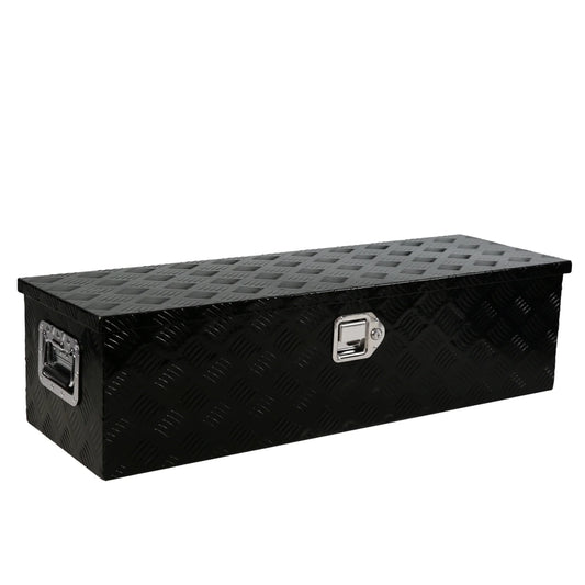 LoLado 39 Inch Aluminum Truck Tool long Box, Gas Strut, Truck Bed Tool Box with Side Handle ,Lock and 2 Keys, Tool Storage Box for Truck,Trailer,Pickup (38.8×12.8×10.4)