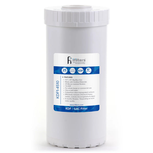 iFilters KDF and GAC Well or City Water Whole House Filtration 4.5 x 10