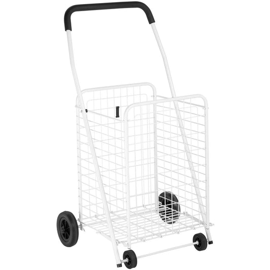 Honey Can Do White Four Wheel Utility Cart, White
