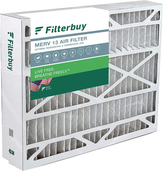 Filterbuy 21x27x5 MERV 13 Pleated HVAC AC Furnace Air Filters for Trane Perfect Fit (1-Pack)