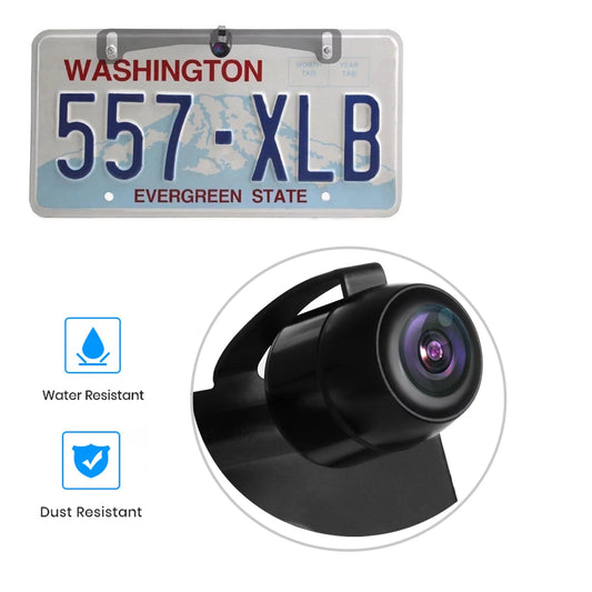 AUTO-VOX Reverse Backup Camera Waterproof Night Vision Rear View Camera License Plate Parking Rearview System of 170-Degree Wide Angle for Cars,Truck, RV( Cam 6)
