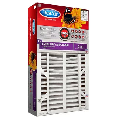 16 x 27 x 6 Space Gard Filter Electrostatically Charged Media Fi, Each