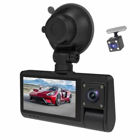 Nebublu Dash Camera,Touched Screen Clear Video Rearview Mirror Video Wide Dash Cam Screen Car Rearview Car Camera Auto Safety Cam 3 Cameras Cam WIFI Clear Screen Cam WIFI Wide Wide Screen Cam - Touch