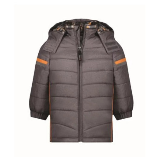 London Fog- Heavyweight Puffer w/ Beanie- Grey-14|16