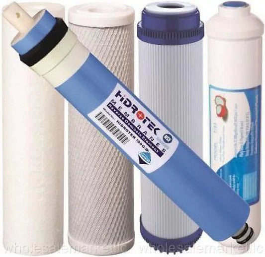 Reverse Osmosis Replacement Filter Set RO Cartridges 5 pcs w/ 100 GPD Membrane