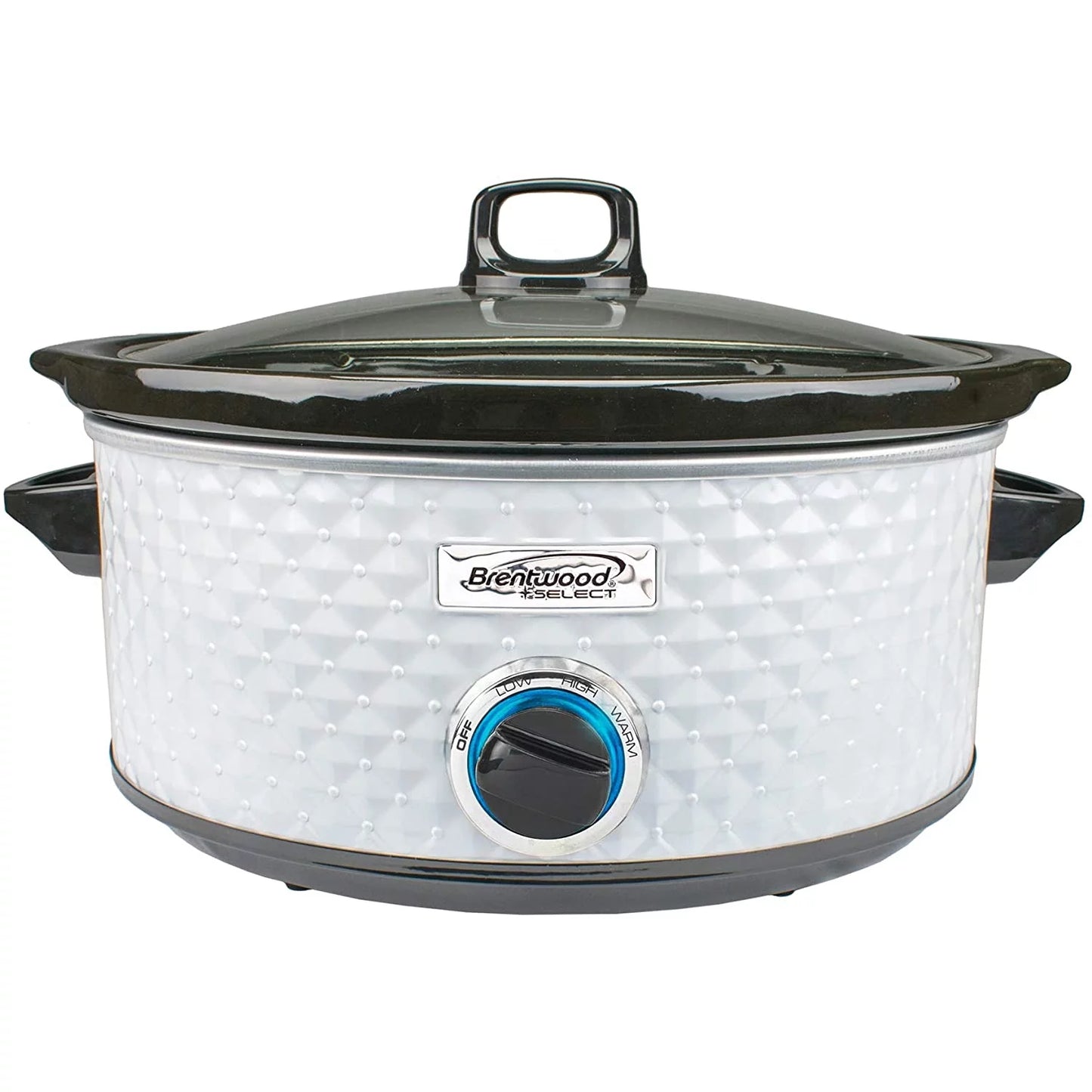 Brentwood Select SC-157W 7 Qt Slow Cooker, White