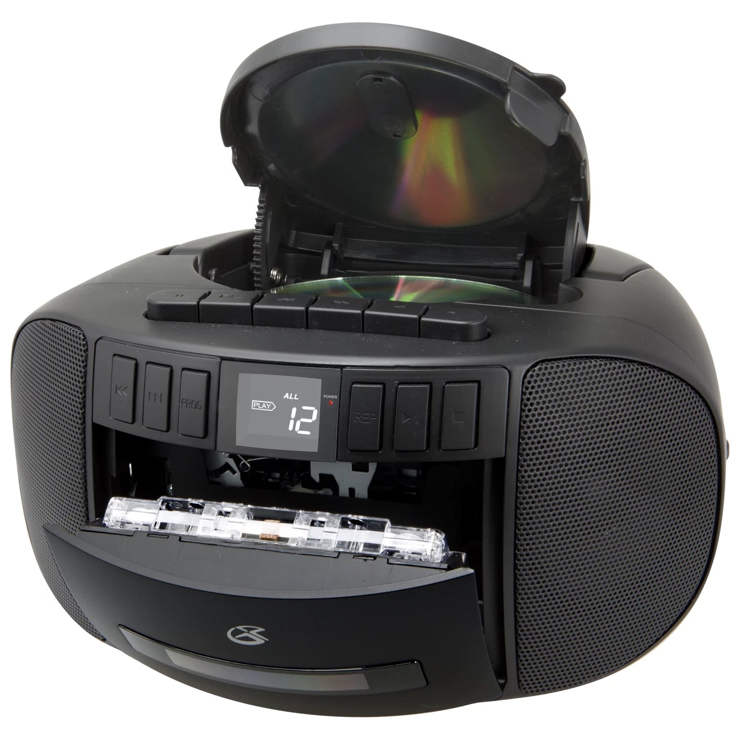 GPX Cassette/CD/Radio Boombox, Black, BCA209B