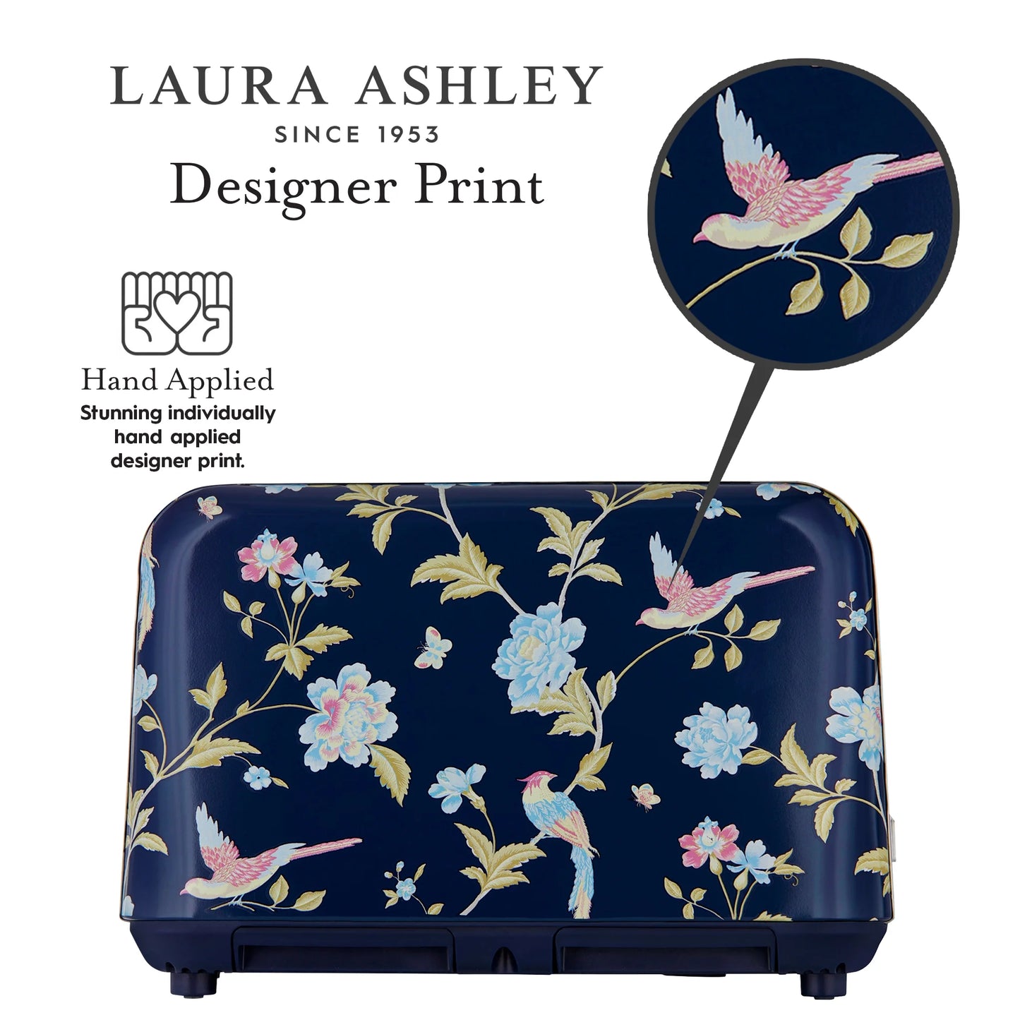 Laura Ashley 4-Slice Toaster, Elveden Navy