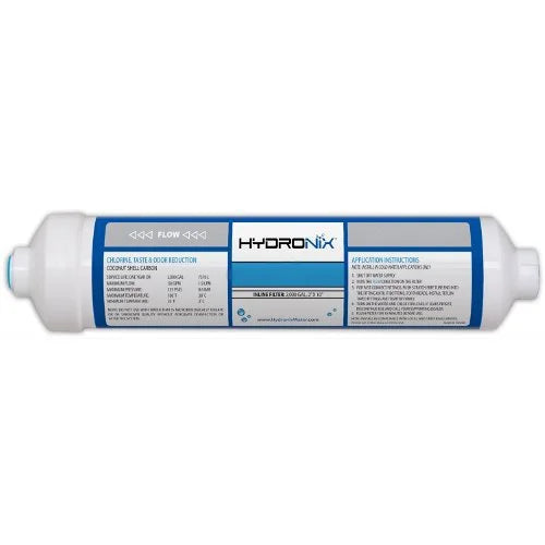 Package Of 2  ICF-10Q Hydronix Inline Coconut Carbon Filter