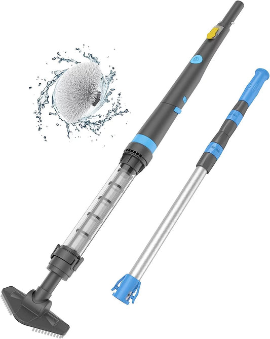 Efurden Rechargeable Pool Vacuum, Cordless Handheld Pool Cleaner for Spas, Hot Tubs and Small Pools for Sand and Debris, Blue