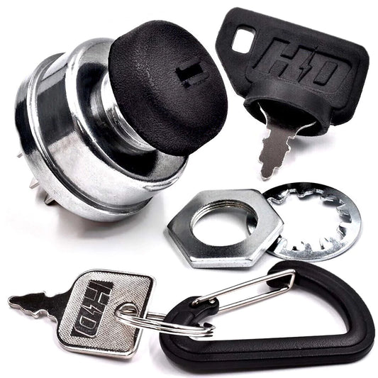 HD Switch 5020927YP 5020927 5020927FS Starter Ignition Key Switch for Simplicity Ferris Snapper and Snapper PRO - (Ultimate Dual Dust Protection Upgrade w/ 2 Keys & Carabiner)
