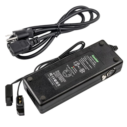 Kastar Dual D-Tap Charger with 4-pin XLR DC Replacement for NEEWER BP-V95, Came-TV MINI-99, AndyCine A-VM-95, Z Cam E2-S6 with OSEE 3000 Nit T7 Monitor, Nanlite 300B, ZGCINE ZG-V99 ZG-V160 Battery