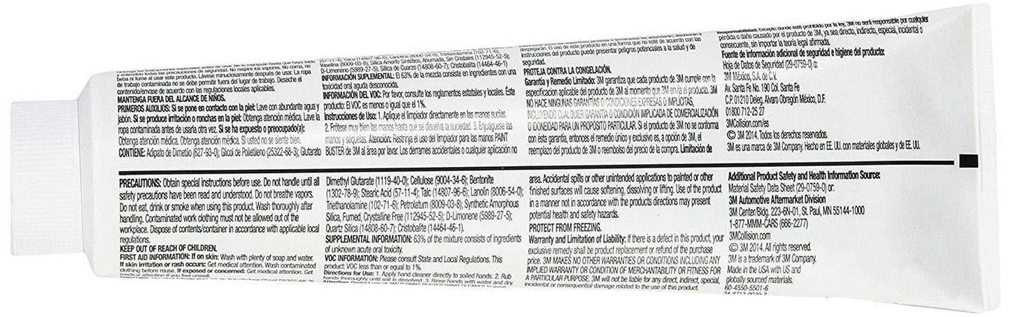 3M 05975 Paint Buster Hand Cleaner, 9.75 oz.