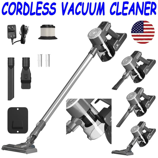 Bowoshen MH-MC632 Cordless Vacuum Powerful Stick Upright Handheld Vacuum Cleaner