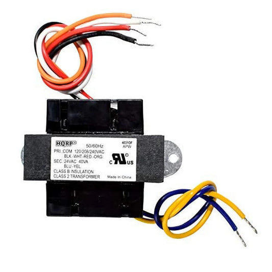 Transformer Primary 120V-240V, Secondary 24V Compatible With HVAC Furnace, Nest Ecobee Sensi Thermostat, Nest Door 120V-240V-To-24V Replacement 40VA Power Supply C(UR) US Certified