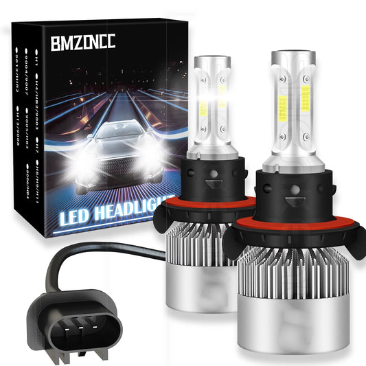 BMZONCC 2pcs H13 9008 LED Headlight Bulbs High Low Beam For Chevy Cruze 2011 2012 2013 2014 2015 Super Bright White 6000K 40W