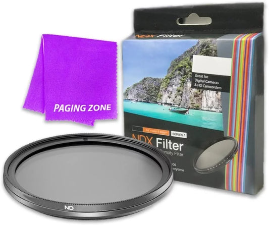 49mm NDX Variable Range Neutral Density Fader Filter Adjustable from ND2 - ND1000 for Sony Alpha NEX-5