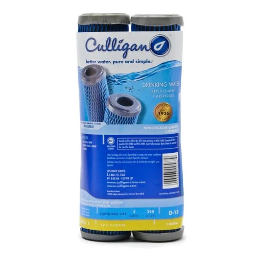 Package Of 7 Culligan D-15 Under Sink Replacement Filter 2-Pack
