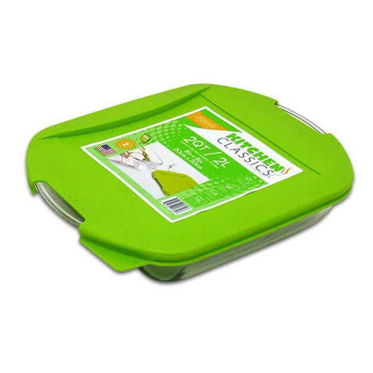 Libra 240476 8 in. Square Bake Dish with Lid