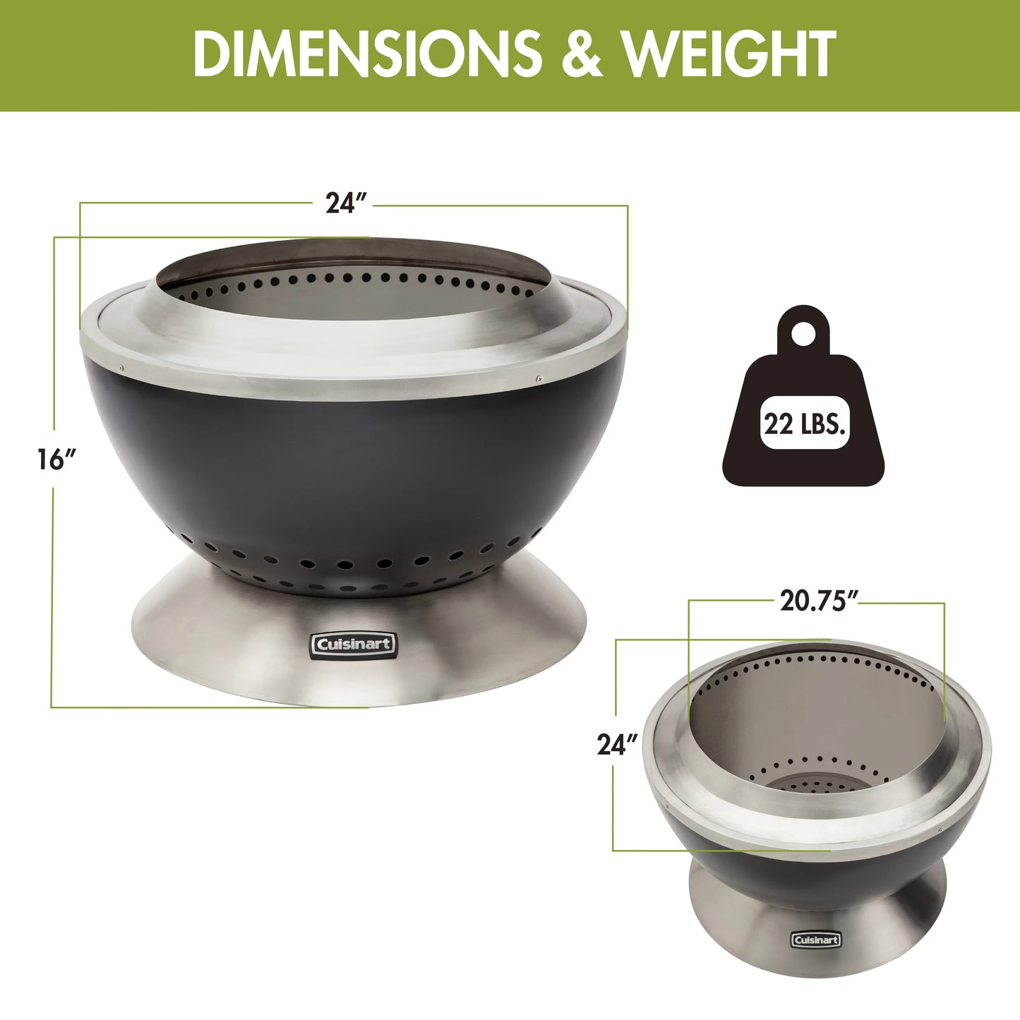 Cuisinart 24” Cleanburn Smokeless Fire Pit