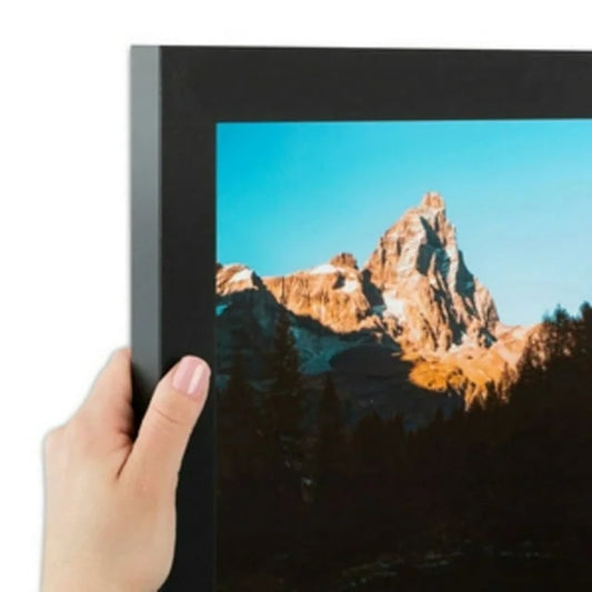 ArtToFrames 16 x 24 Black Picture Frame, 16x24 inch Black MDF Poster Frame (WOM-3926)